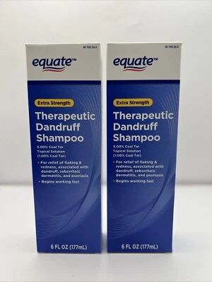 Lot Of 2 EXTRA STRENGTH Equate T-Gel Shampoo Compare to Neutrogena 1% Coal Tar - Image 1 of 2