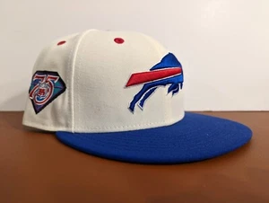 Hut Cub 59FIFTY Buffalo Bills 75th Off White Blau Grün UV Kuppel NFL 7 1/4 - Bild 1 von 7