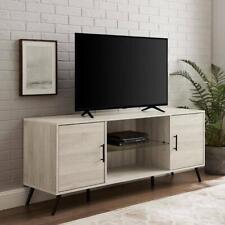 Walker Edison Scandinavian Composite TV Stand 60" Fits Up-65" TV in Birch Finish