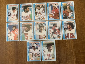1978 Topps New England Patriots Lot (12); Grogan/Morgan RC/Hannah/Gray