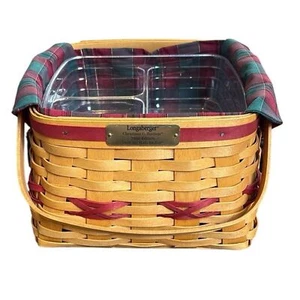 Longaberger Deck The Halls Basket 2000 Edition With 2 Inserts & Liner Christmas - Picture 1 of 10