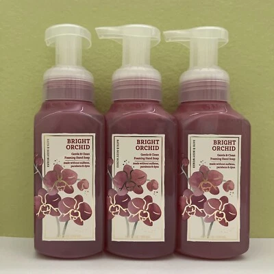 (3) Bath & Body Works BRIGHT ORCHID Gentle Foaming Hand Soap 8.75oz NEW - Image 1 of 2