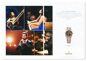 Printanzeige Rolex Perpetual Anoushka Shankar Yuja Wang 2021 2-seitige Werbung - Bild 1 von 5