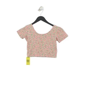 American Apparel Women's Top XS Pink Cotton with Elastane Cropped - Picture 1 of 6