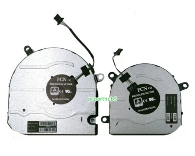 New HP Envy 15-ES 15-ES2003CA 15-ES2083CL 15M-ES1023DX CPU & GPU Cooling Fan L+R - Image 1 of 2