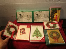Lot of 8 Sealed Boxes of Christmas Cards Some Discontinued Some Older X-Mas