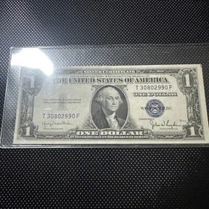 1935 Series D 1 Dollar Bill Blue Seal - Picture 1 of 2