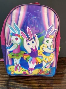 Ballerina Hasen Lisa Frank Rucksack Vintage 90er Y2K mehrfarbig Hase Kaninchen RAR - Bild 1 von 9