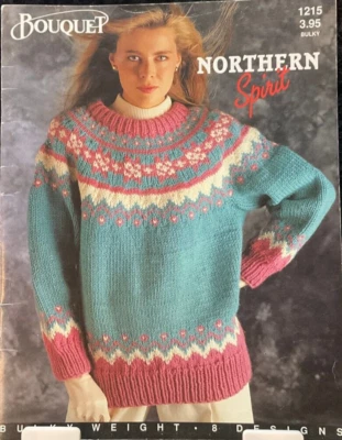 BOUQUET BERNAT NORTHERN SPIRIT 8 Bulky Weight Designs Knitting - Image 1 of 4