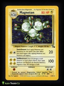 1999 Pokemon Magneton Fossil 11/62 English Holo LP - Picture 1 of 10