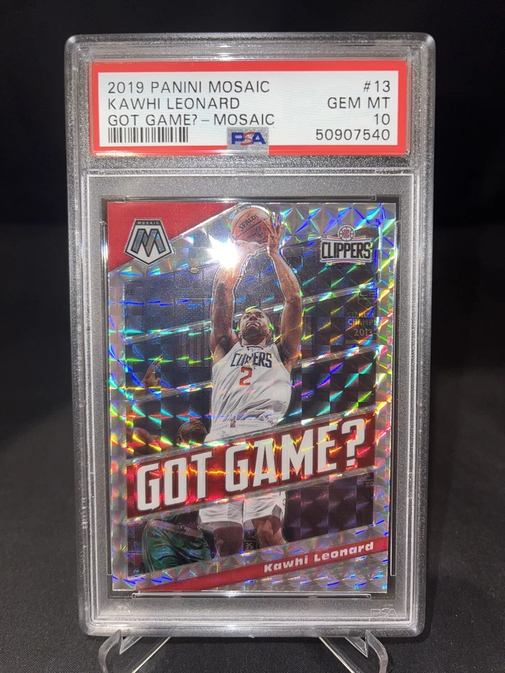 Mosaic 2019-20 NBA Clippers Kawhi Leonard Silver Got Game Card *GEM MINT PSA 10* - Image 1 of 1
