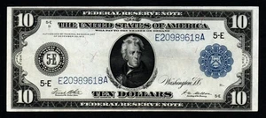 1914 $10 BETTER RICHMOND LARGE Size BEAUTIFUL XF+ Federal Reserve Note! - Picture 1 of 2
