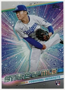 Yoshinobu Yamamoto 2024 Topps Series 2 Star of MLB Insert Dodgers Baseball Card - Bild 1 von 2