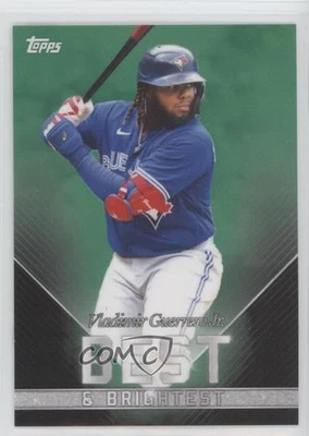 2022 Topps X Wander Franco Best & Brightest Green /99 Vladimir Guerrero Jr #12 - Image 1 of 2