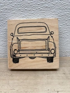 Unbranded Wood Mounted Rubber Stamp Dad's Truck - Picture 1 of 4