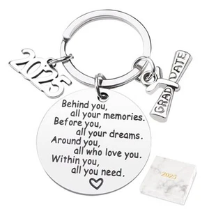 Class of 2025 Graduation Keychain Senior 2025 Graduation Gifts for Her Him, - Imagen 1 de 7