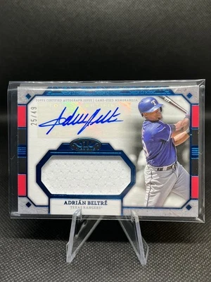 2024 Topps Jumbo - Adrian Beltre Tier One #AT1JR-AB Autographed Relic Card /49 - Image 1 of 2