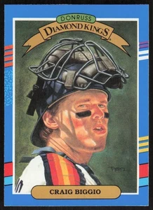 1991 Donruss Craig Biggio Diamond Kings Card #2 - Houston Astros - Picture 1 of 2
