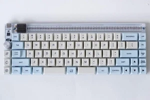 USB Nibble 65% 72 Key Programmable QMK Mechanical Keyboard Kit (White) - Picture 1 of 5