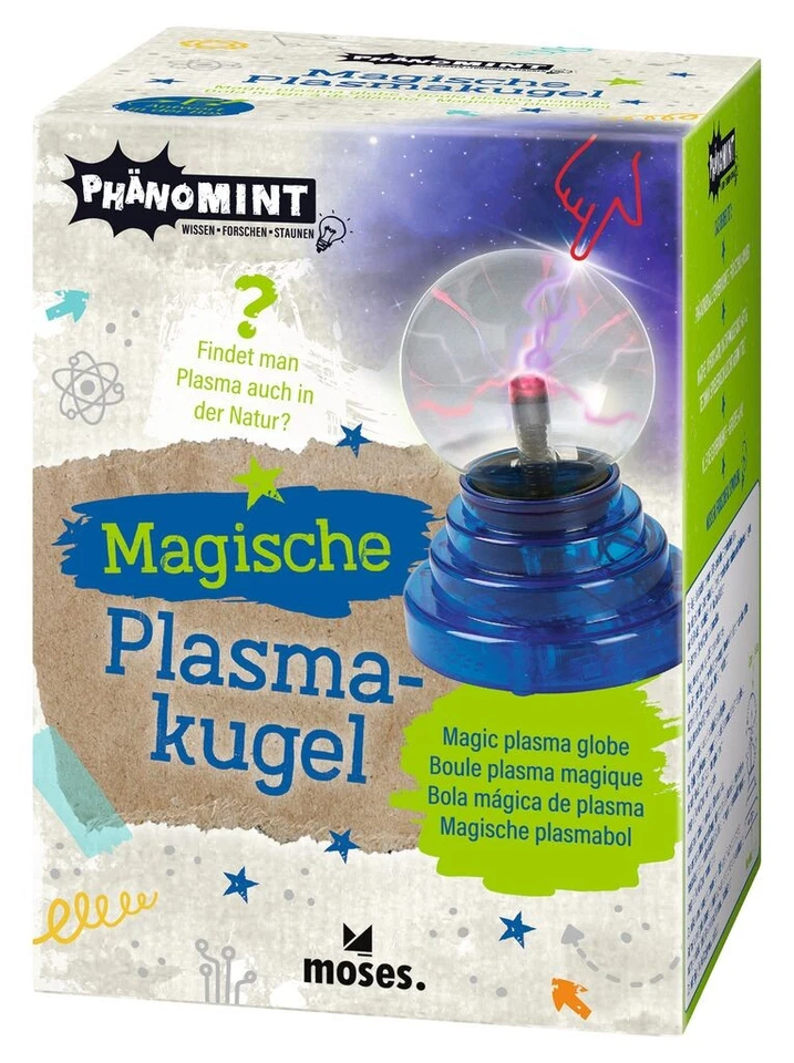 PhänoMINT Magische Plasmakugel 2-fach 10x10cm blau - Bild 1 von 1