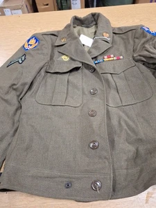 Chaqueta de Lana Ejército de Estados Unidos Abrigo de Campo de Infantería de Colección para Hombres 38L Segunda Guerra Mundial BONITO VER FOTOS - Imagen 1 de 12