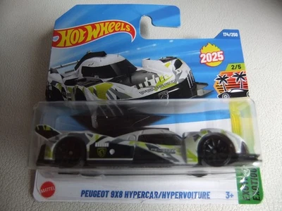 HOT WHEELS PEUGEOT 9X8 HYPERCAR HW EXOTICS 2025 NUOVO BLISTERATO - Immagine 1 di 3