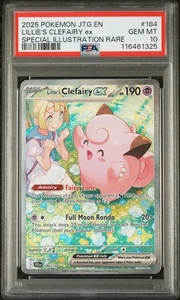 2025 Pokemon JTG En-Journey Together #184 Lillie's Clefairy EX PSA 10 - Bild 1 von 2