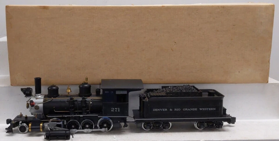 Delton 2225 G Denver & Rio Grande Western C-16 2-8-0 Steam Loco & Tender #271 EX - Image 1 of 4