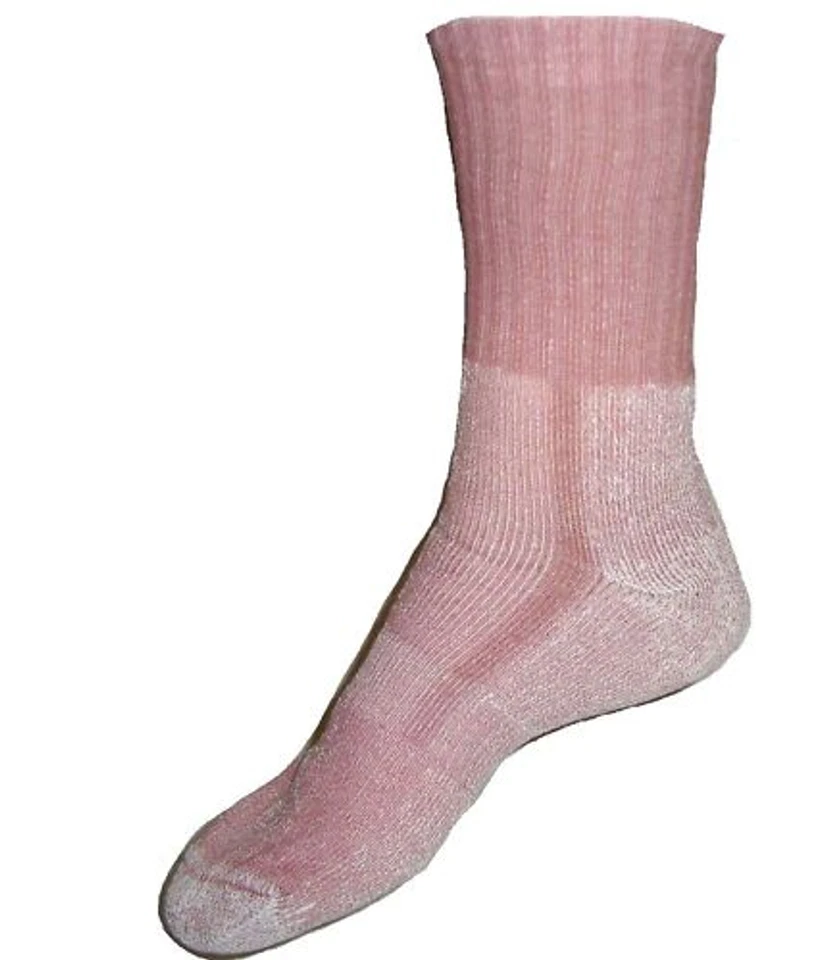 COOLMAX TECHNICAL HIKING SOCKS ladies 6 7 8 tough pink walking trek boot socks - Image 1 of 1