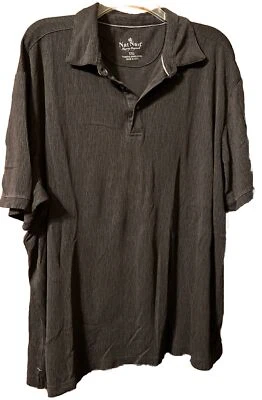 Nat nast polo shirt xxl men’s short sleeve dark grey - Image 1 of 3