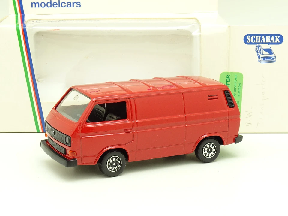 Schabak 1/43 - VW Transporter T3 Rosso - Immagine 1 di 1
