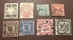 1850’s -later 1880’s German States Stamps Aust. Colonies Bavaria ETC USED - Picture 1 of 10