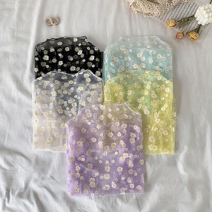 Womens Sexy Lace Sheer Mesh Tops Shirt Tees Long Sleeve T-shirts Ladies Summer - Picture 1 of 20