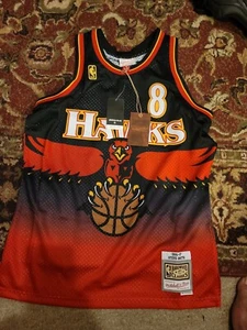 Atlanta Hawks Steve Smith Mitchell & Ness 96 97 Swingman Road Jersey Size Large - Picture 1 of 6