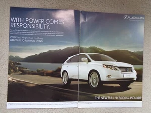 Lexus RX 450h - Advertisement - 2009 - Picture 1 of 1