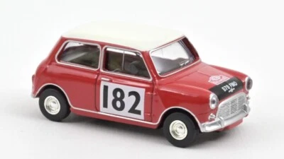 MODELLINO AUTO STATICO NOREV MINI COOPER S 1964 ROSSO #182 MODELLISMO SCALA 1:54 - Immagine 1 di 2