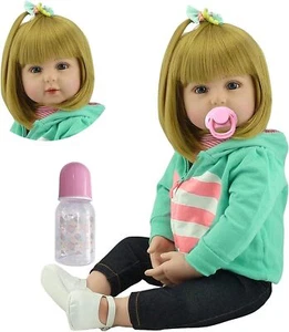 Anano Cute Reborn Baby Doll Girl Weighted Realistic Newborn Handmade Toy Gift - Picture 1 of 8