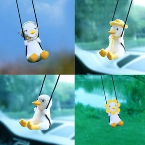 Creative Swing Duck Car Pendant Decoration Duck Swing Auto Rearview Mirror Pend - Picture 1 of 23