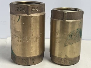 Brass Check Valves Legend T-450 Brass Check Valves 1.5” & 1.25” - Picture 1 of 5