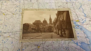 Bad Aachen Dom mit Rathausbogen AK Postkarte 6405 - Picture 1 of 2