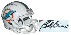 Bob Griese Autographed Miami Dolphins Speed Mini Replica Football Helmet (JSA) - Picture 1 of 2