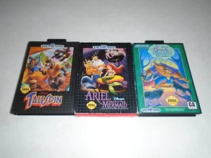 Disney's Talespin, Ariel The Little Mermaid & Beauty Roar Beast ☆☆ Sega Genesis - Picture 1 of 15