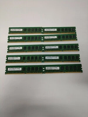 X10(10X2GB) MT18HTF25672AZ-80EH1 Micron 2GB DDR2 ECC PC2-6400 800Mhz 2Rx8 Server - Image 1 of 4