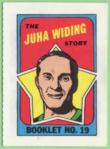 1971-72 Topps Libretto Juha Widing #19 (ex) (difficile da trovare) - Foto 1 di 1
