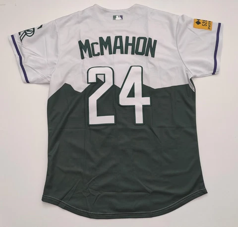 Ryan McMahon #24 Colorado Rockies Baseball Jersey.  Size M Medium Cover
