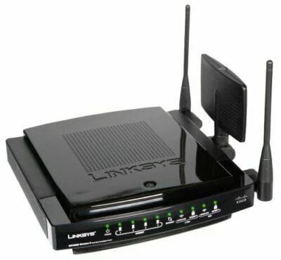 Cisco Linksys WRT600N Ultra RangePlus Dual-Band Wireless-N Gigabit Router  - Image 1 of 4