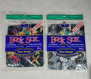 Lot Of 2 The Original Book Sox - Jumbo Abstract And Dragons USA NOS New - Picture 1 of 5