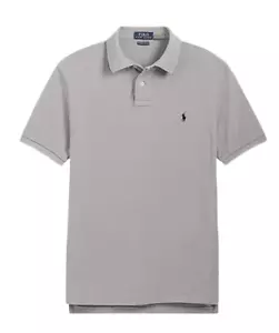 Polo Ralph Lauren Men's Classic Fit Polo Shirt Pony Logo Short Sleeve Grey L - Picture 1 of 4