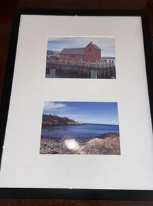 Lot of 2 Moteef #1 Rockport Photos Professionally Matted Framed Double 4x6 - Picture 1 of 7