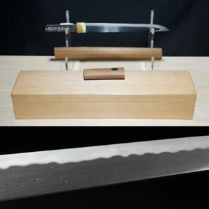 TANTO 短刀 “ Hirokiyo ” 広清 Japanese Sword 22.8 cm Katana 刀 Paulownia Box Shirasaya - Picture 1 of 11